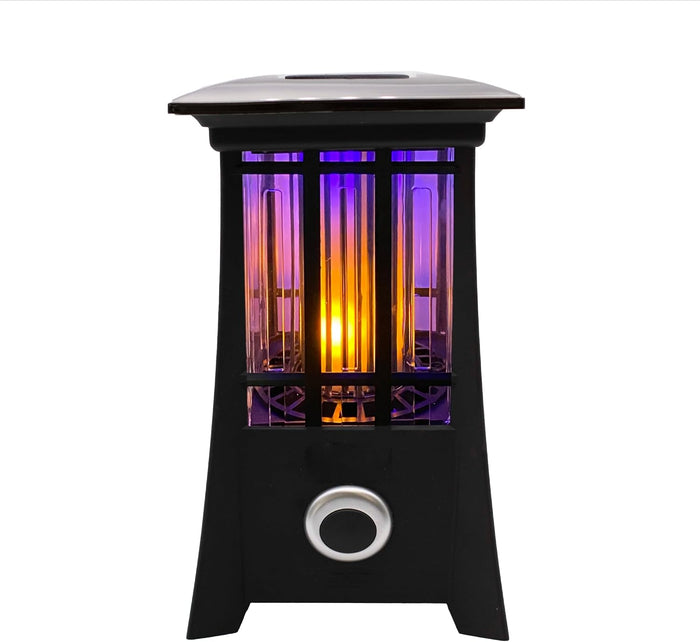 PIC Solar Flame Effect Patio Lantern Bug Zapper, ½ Acre Coverage, 1 Pack