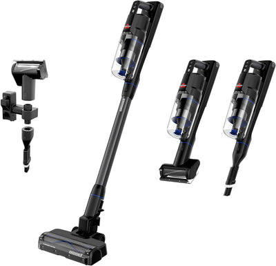 Bissell PowerClean FurGuard 280W Self-Standing Cordless Vacuum, 4039 | Self-cleaning brush roll; wall mount; removable battery; upholstery tool; 280W strong suction
