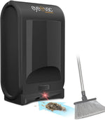 EyeVac Pro Touchless Vacuum Automatic Dustpan - Ultra Fast & Powerful - Great for Sweeping Salon Pet Hair Food Dirt Kitchen, Corded Canister Vacuum, Bagless, Automatic Sensors, 1400 Watt (Black)