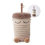 Asobu Fuzzie Plush Covered Straw Tumbler, 12oz Insulated Reusable Cup with Strap, Adorable Bedside & Travel Bottle for Adults, Teens, Kids 8 Cute Characters Sip Snuggle Smile