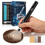 Vanlgs Engraving Pen for Metal, Wood, Glass, Plastic, Cordless DIY Etching Tool with LED Light, 5 Variable Speed, Rechargeable 31Bits Craft Kit Gifts for Teens Adults Beginners (Grey Pro)