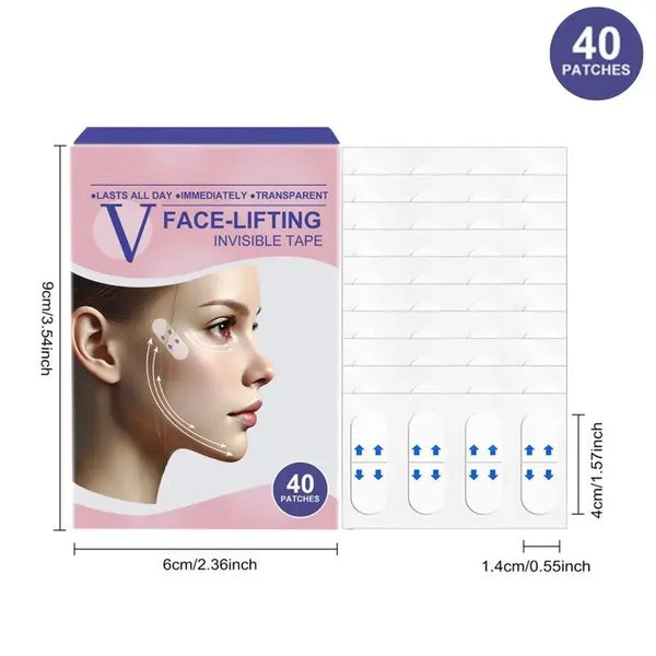 VLift™ Invisible Face Lifting Tape — Instant Jawline & Neck Lift