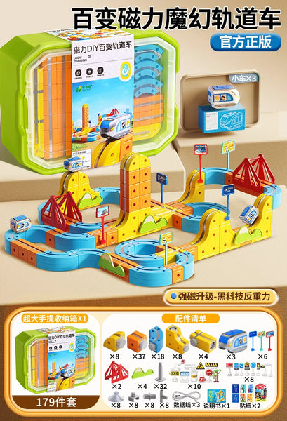 3D Electric Train Set for Kids — Tracks That Climb Walls & Ceilings