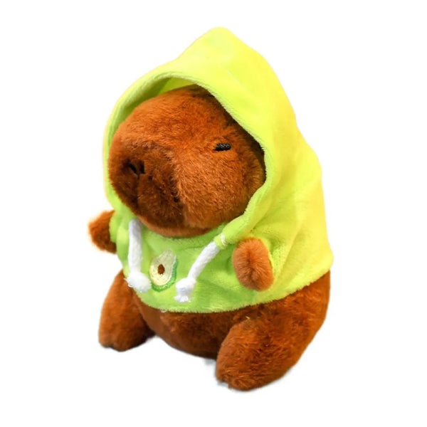 Capybara Plush Toy with Hoodie | Cute Stuffed Capybara Doll
