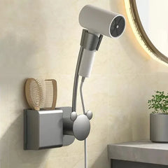 360° Hair Dryer Holder — Hands-Free Styling for Any Mirror or Wall